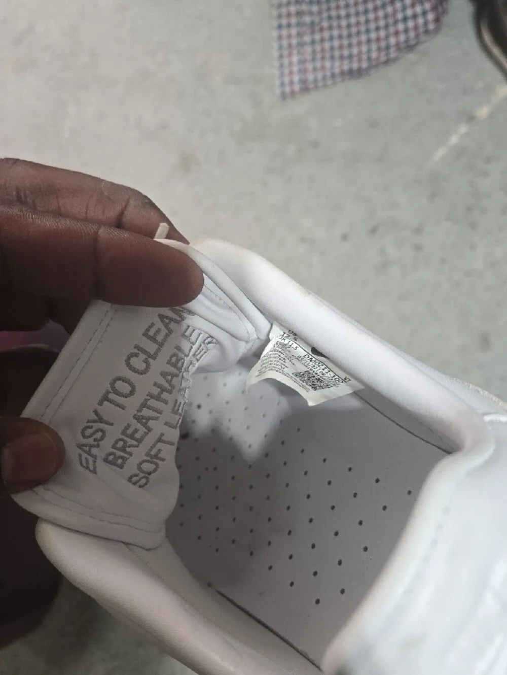 Nike Men's All-White Leather Sneakers